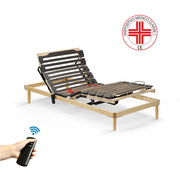 Rete Venus Elettrica Wireless 120X190 26 doghe anticigolio, 3 snodi, movimento motorizzato testiera e pediera con telecomando, sospensioni SEBS |MADE IN ITALY-DETRAIBILE 19%|