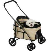 Carrello per Cani Pieghevole ¨C zephmum ¨C Caqui