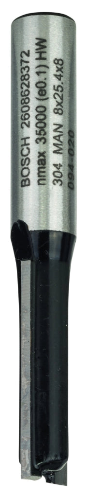 2608628372 - Fresa dritta, 8 mm, D1 8 mm, L 25,4 mm, G 56 mm 8 mm, D1 8 mm, L 25,4 mm, G 56 mm
