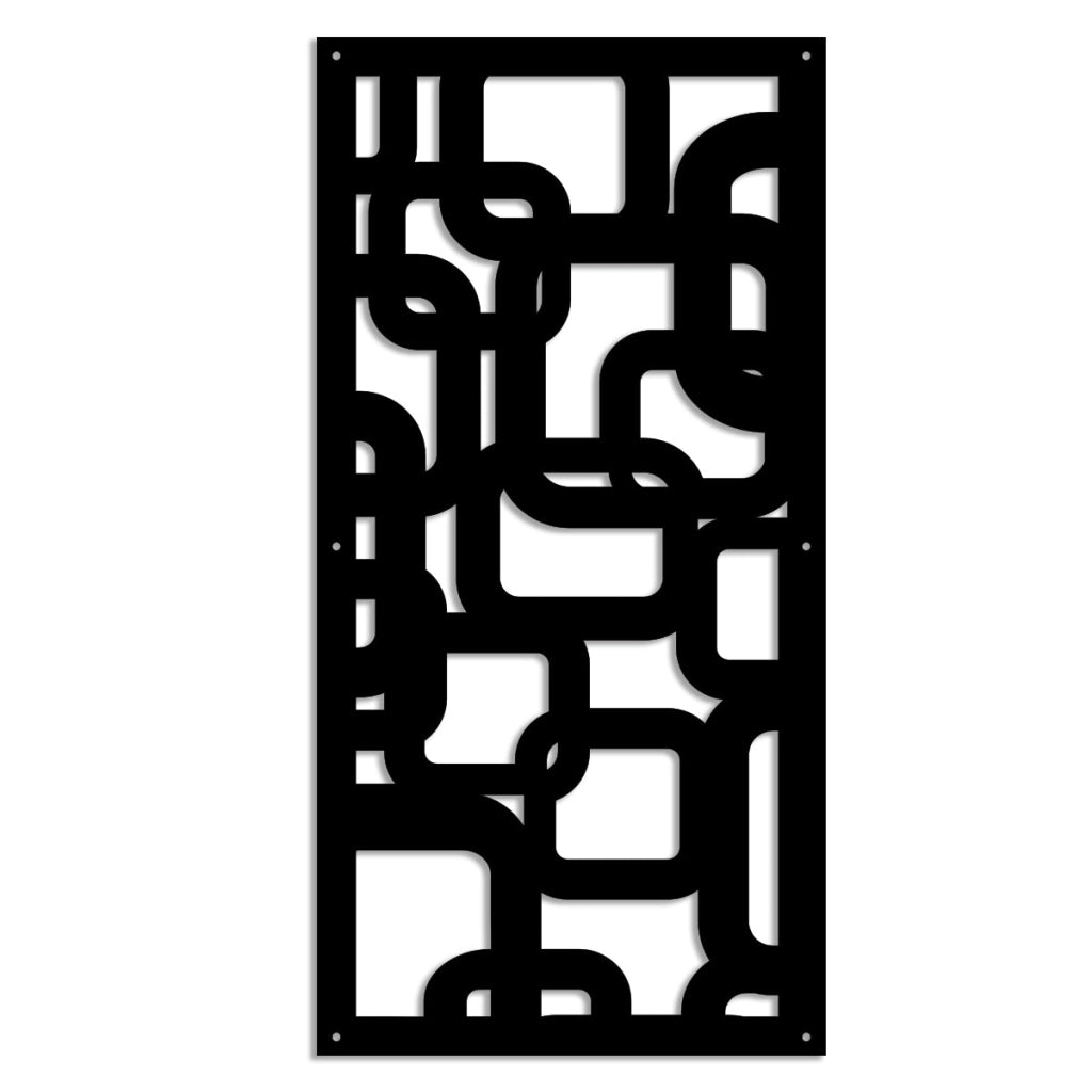 SMART - Pannello in PVC traforato - Parasole Misura: 50x150 cm, Colore: nero