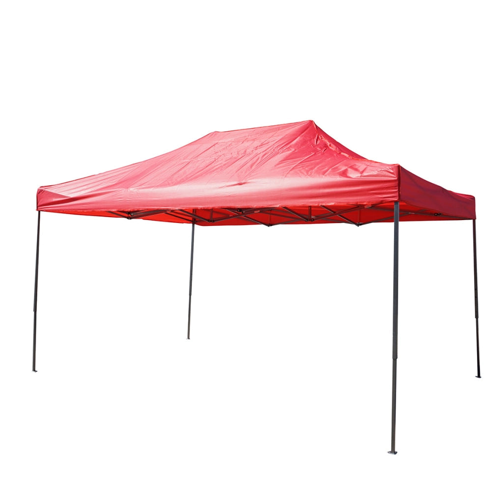 Gazebo rosso 3x4.5 m, altezza regolabile, pieghevole Breckner Germany