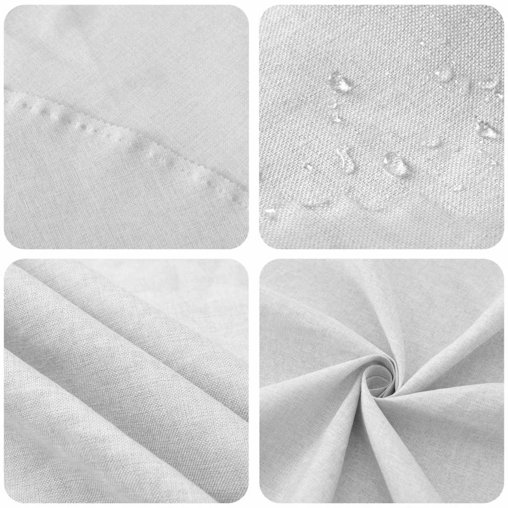 Tovaglia da Tavolo 5 pz Rettangolare Bianco 110 x 180 cm 42040322