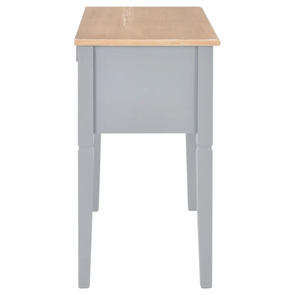 Scrivania Grigia 109,5x45x77,5 cm in Legno 280070