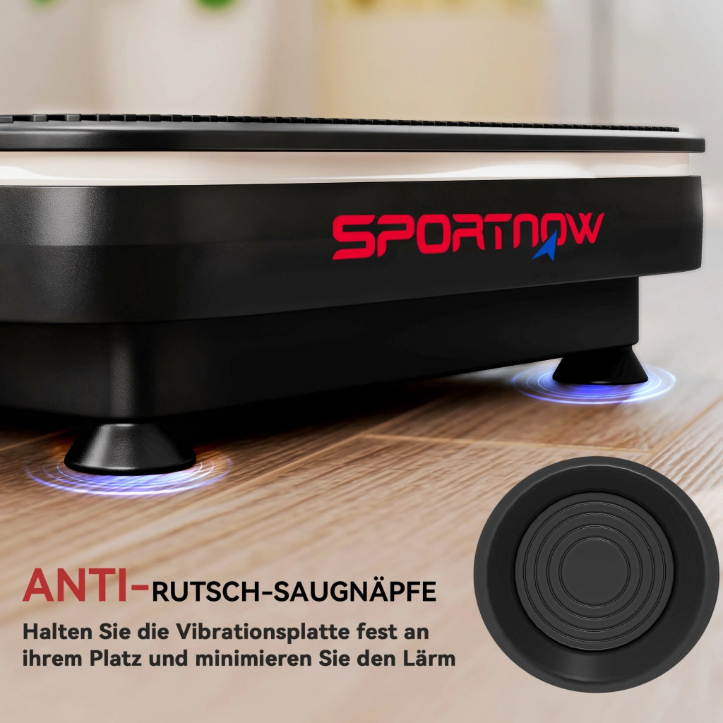 Pedana vibrante fitness con Bluetooth ¨C Xylo ¨C 99 livelli, telecomando, nero