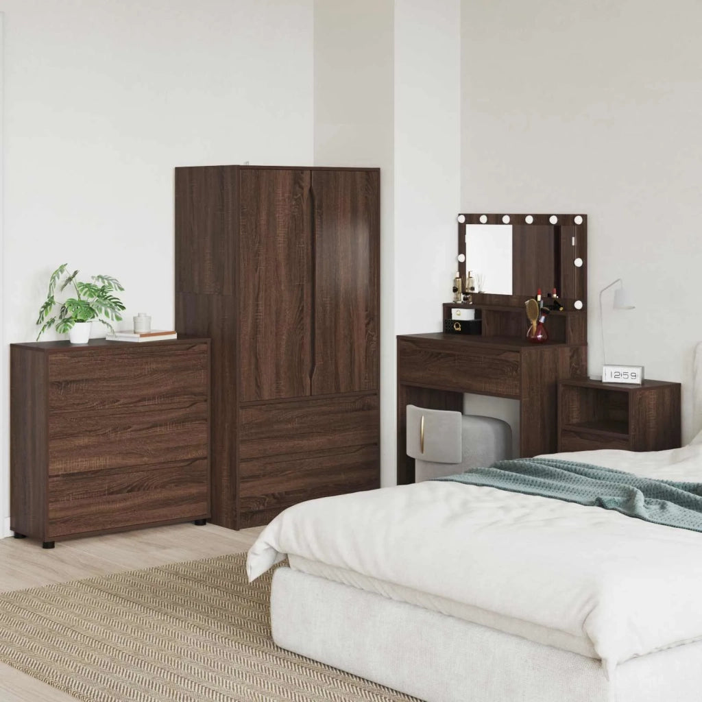 Armadio Rovere Marrone 80 x 31 x 81 cm Legno multistrato 888854