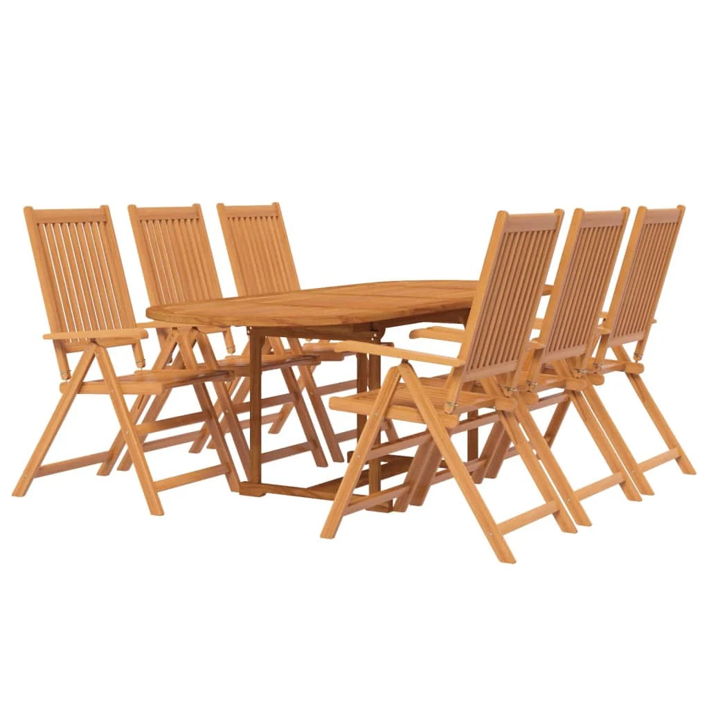 Set da pranzo da giardino mobili da esterno 7 pezzi in legno massello di acacia 02_0013933