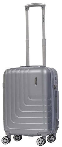 Set 3 Valigie Trolley Rigide in ABS 4 Ruote TSA Ravizzoni Titanio Silver