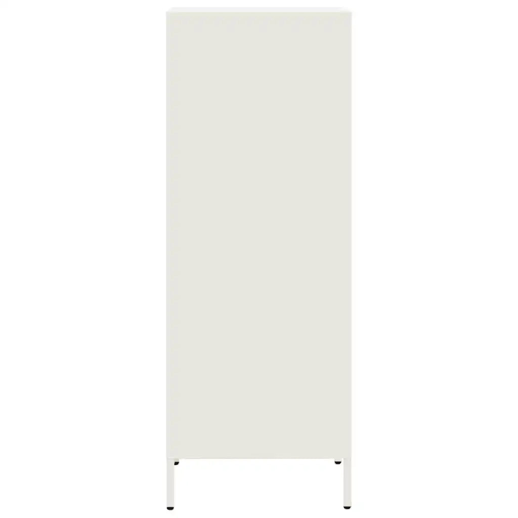 Credenza-Buffet-Armadio da cucina Bianca 35x39x103,5 cm in Acciaio
