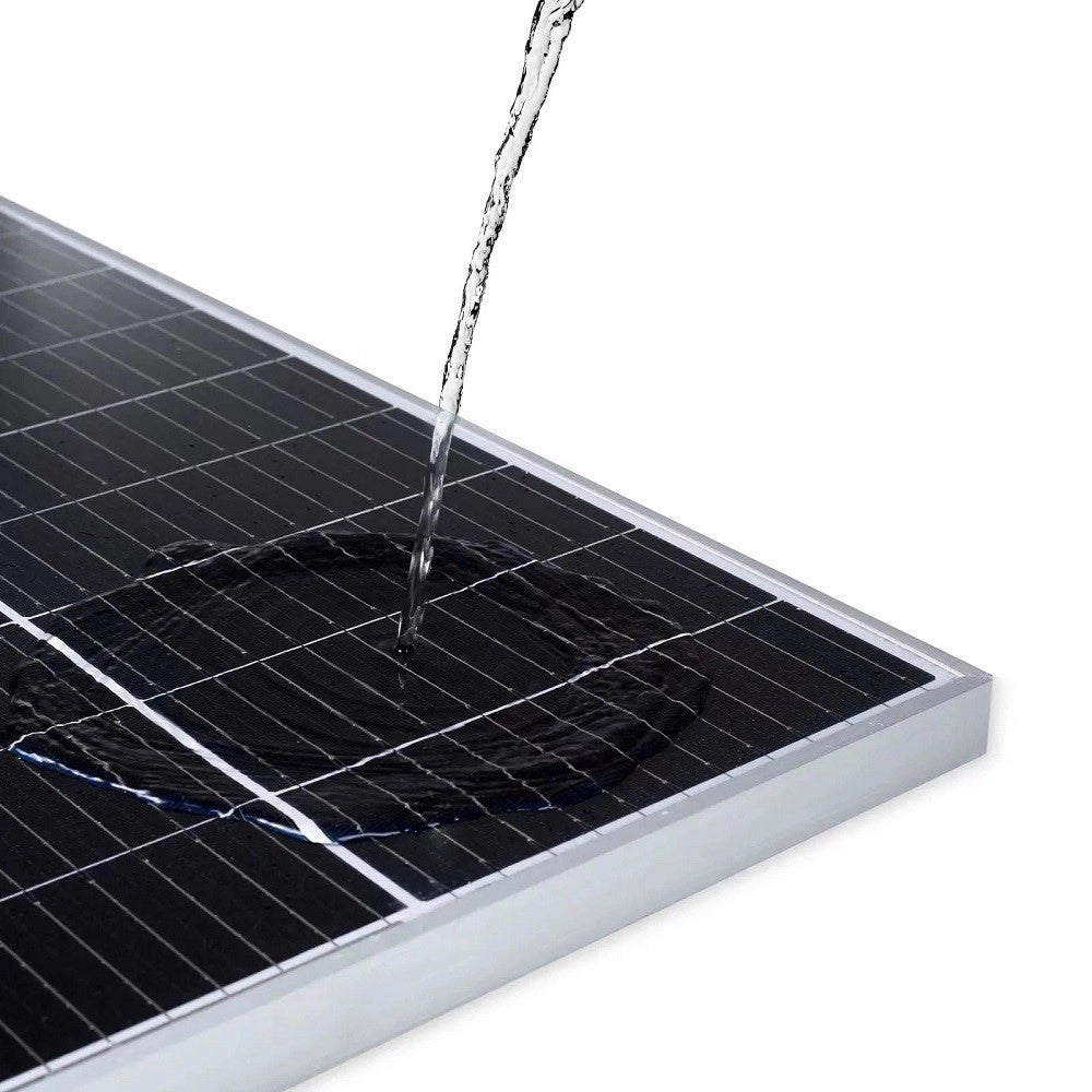 Trade Shop - Set 4pz Pannello Per Energia Solare Fotovoltaico Policristallino 100w 18v Batteria -