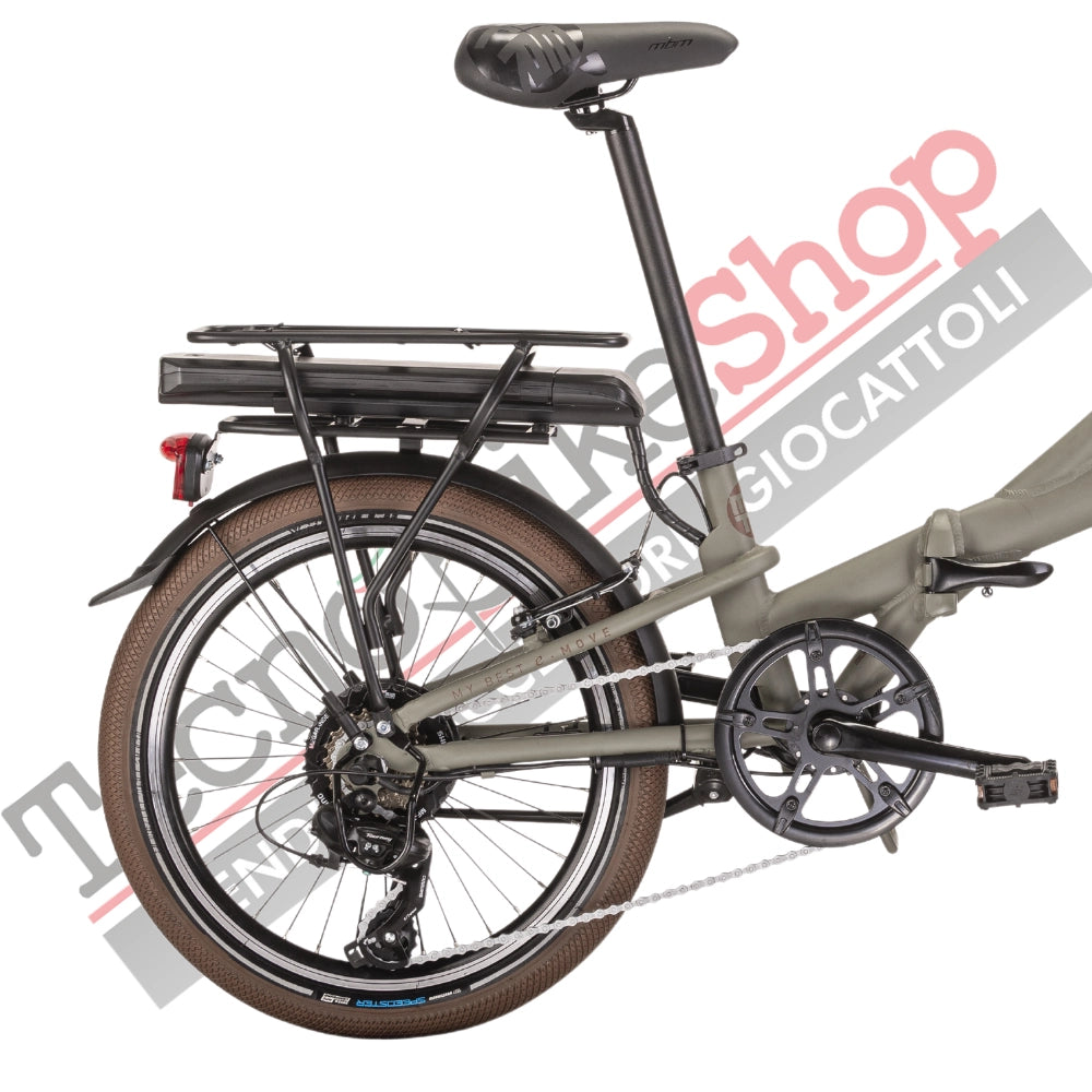 Bicicletta Elettrica A Pedalata Assistita MBM E-Metro 20"-Verde