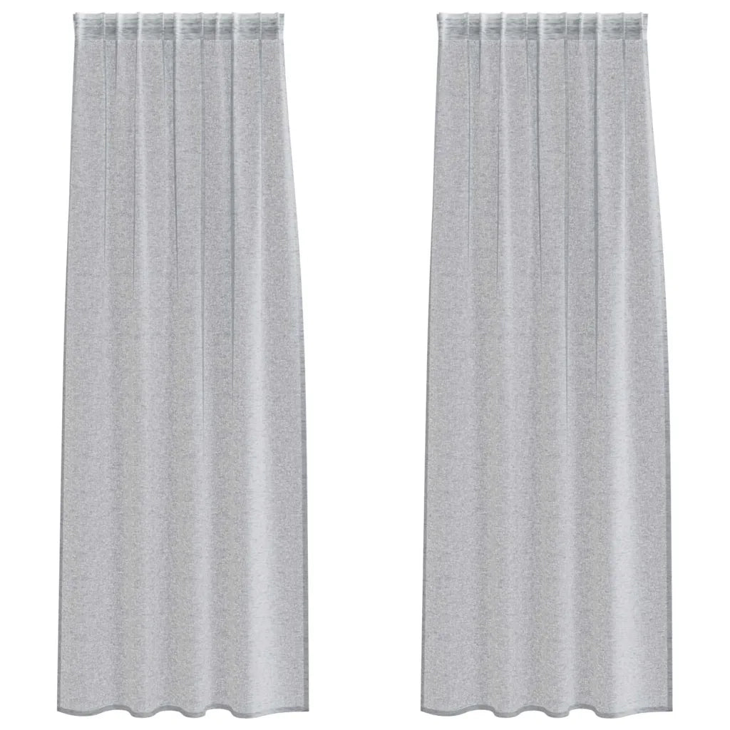 Tenda in Velo 2 pcs Grigio scuro 225 x 140 cm Poliestere 4108029