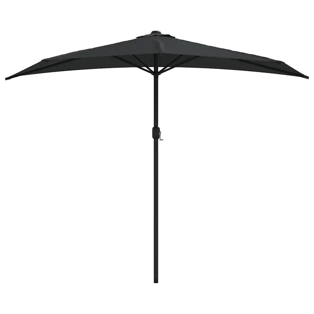 Ombrellone Balcone-Ombrello da giardino Palo in Alluminio Nero 270x144x222cm a Met¨¤
