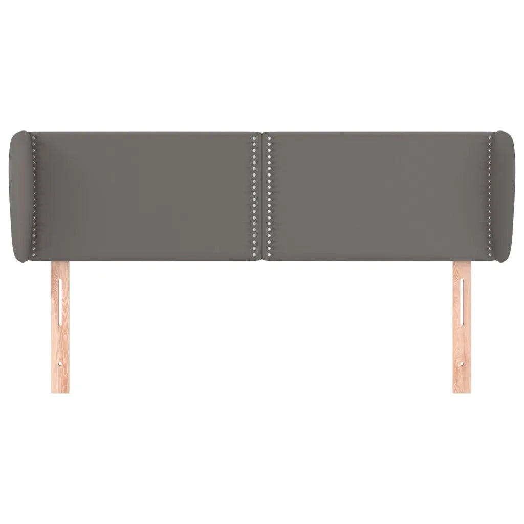 Testiera ad Orecchio Grigio 147x23x78/88 cm in Similpelle