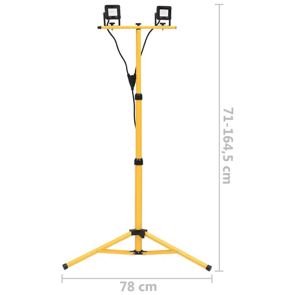 Faretto a LED con Treppiede 2x10 W Bianco Freddo CFW8613489