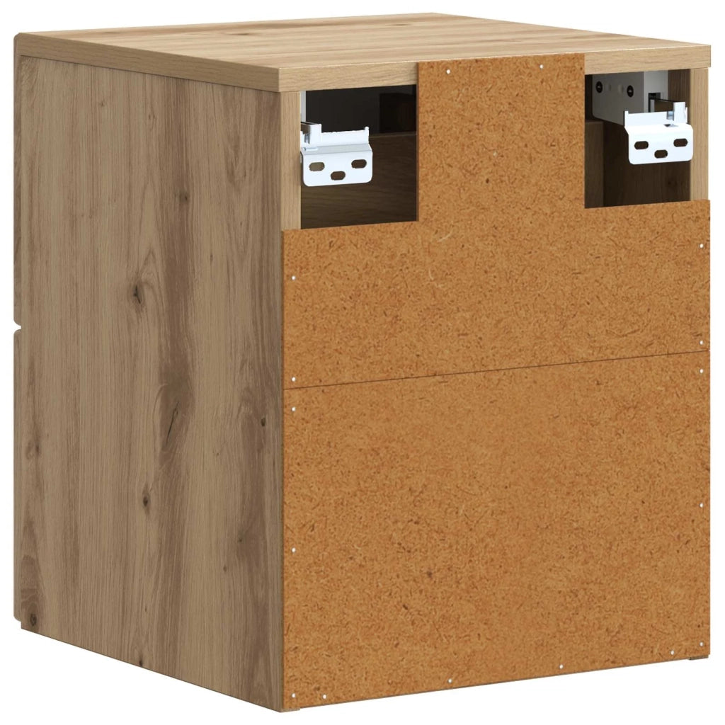 Mobiletto da notte a muro Rovere Artigianale 33 x 34,5 x 40 cm 897973