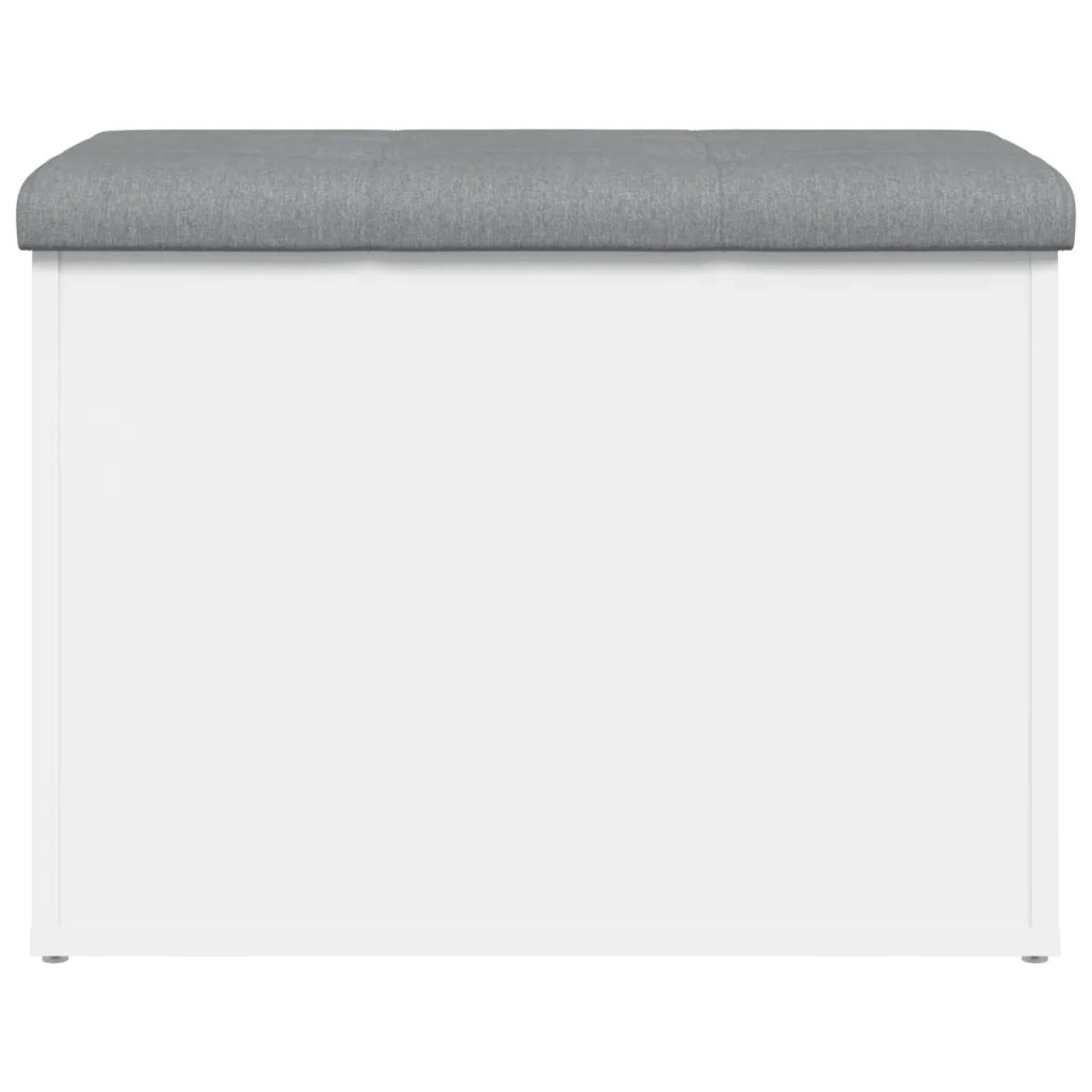 Panca contenitore bianca 62x42x45 cm in legno ingegnerizzato 835040