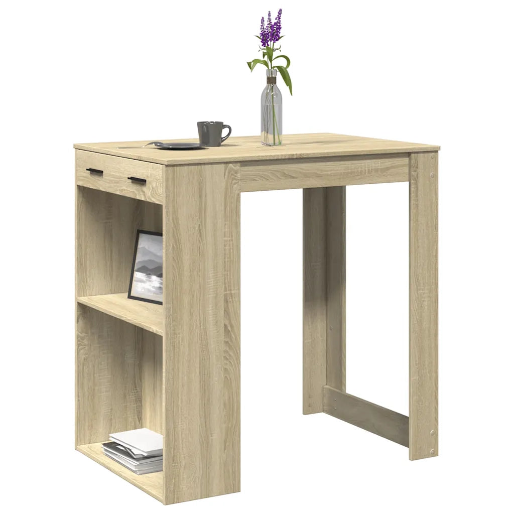 vidaXL Tavolo da Bar Rovere Sonoma 102x70x103,5 cm in Truciolato