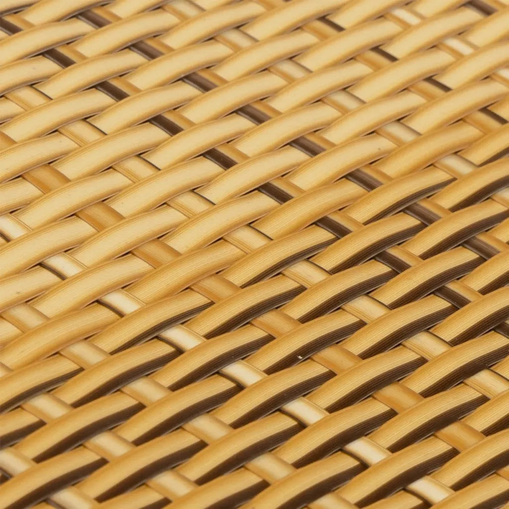Schermo da balcone | Paravento da Balcone Marrone Chiaro 400x80 cm in Polyrattan