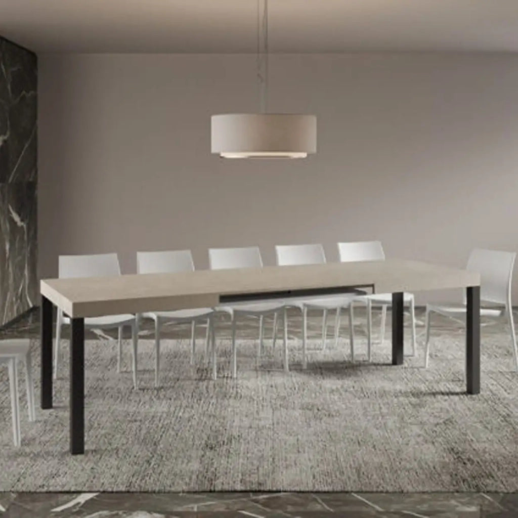 Tavolo allungabile 160/264x90 cm Everyday cashmere gambe antracite