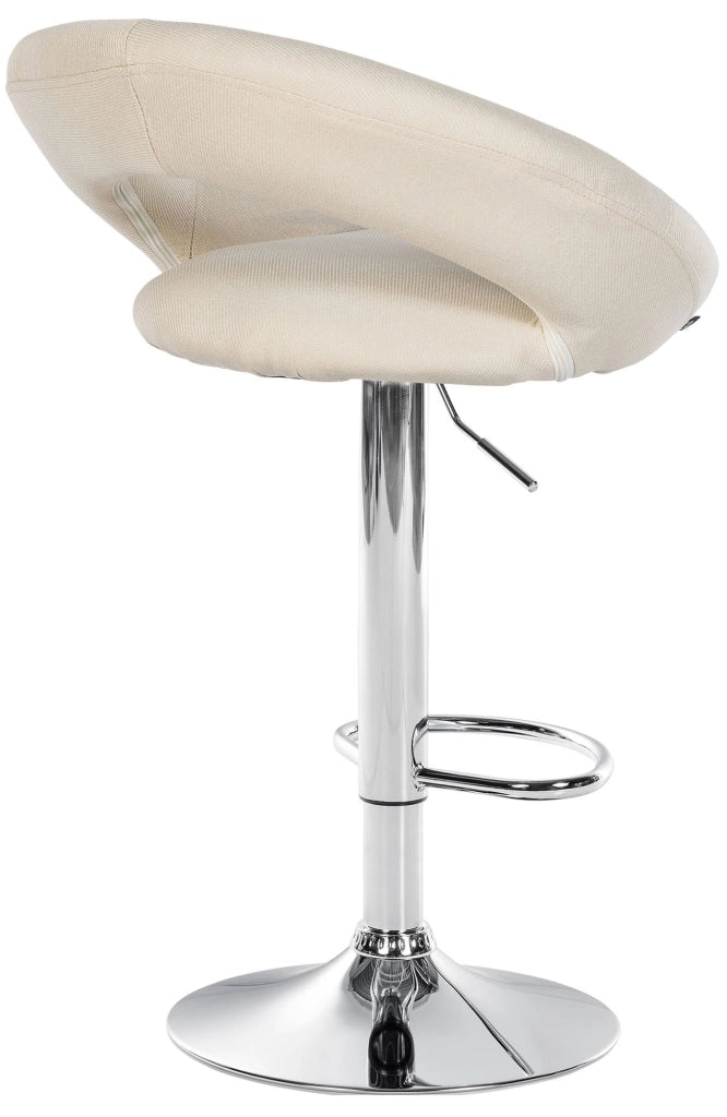 Barhocker Olinda Stoff chrom