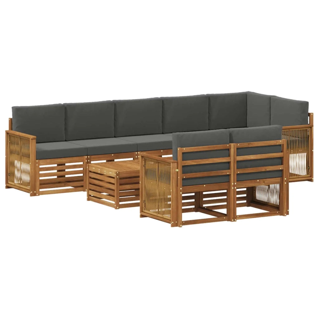 Set divani Legno di Acacia Massello 3384538