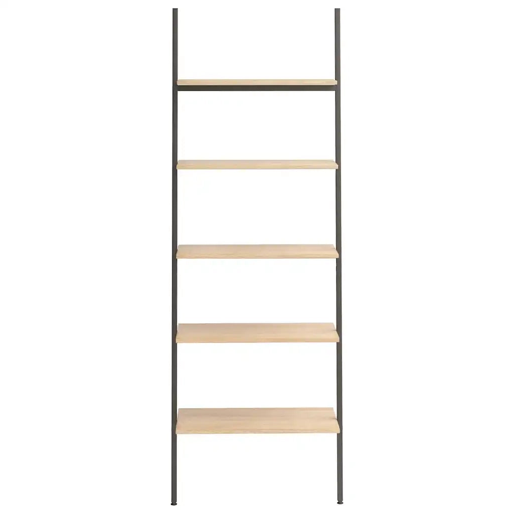 Scaffale Pendente 5 Ripiani Marrone Chiaro e Nero 64x34x185,5cm CFW2476675