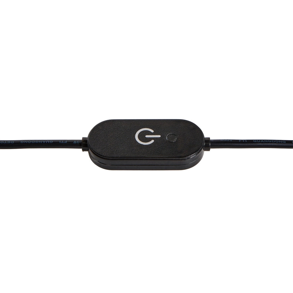 Lampada da terra a LED con base in metallo con dimmer bianca in stile moderno