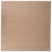 Tappeto in poliestere a pelo lungo tuftato a macchina 200 x 200 cm beige sabbia stile moderno