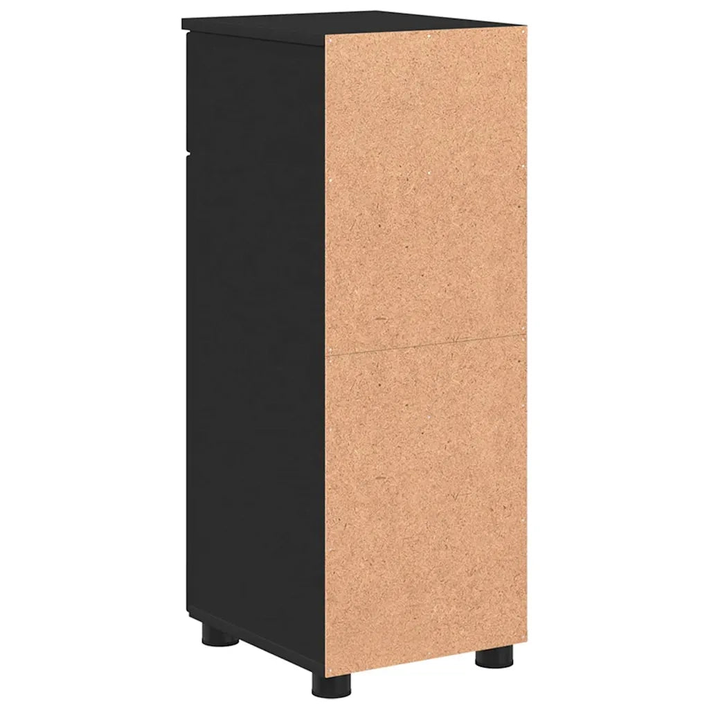 Mobile da Bagno con cassetto con porta Nero 30 x 35 x 80 cm 883325