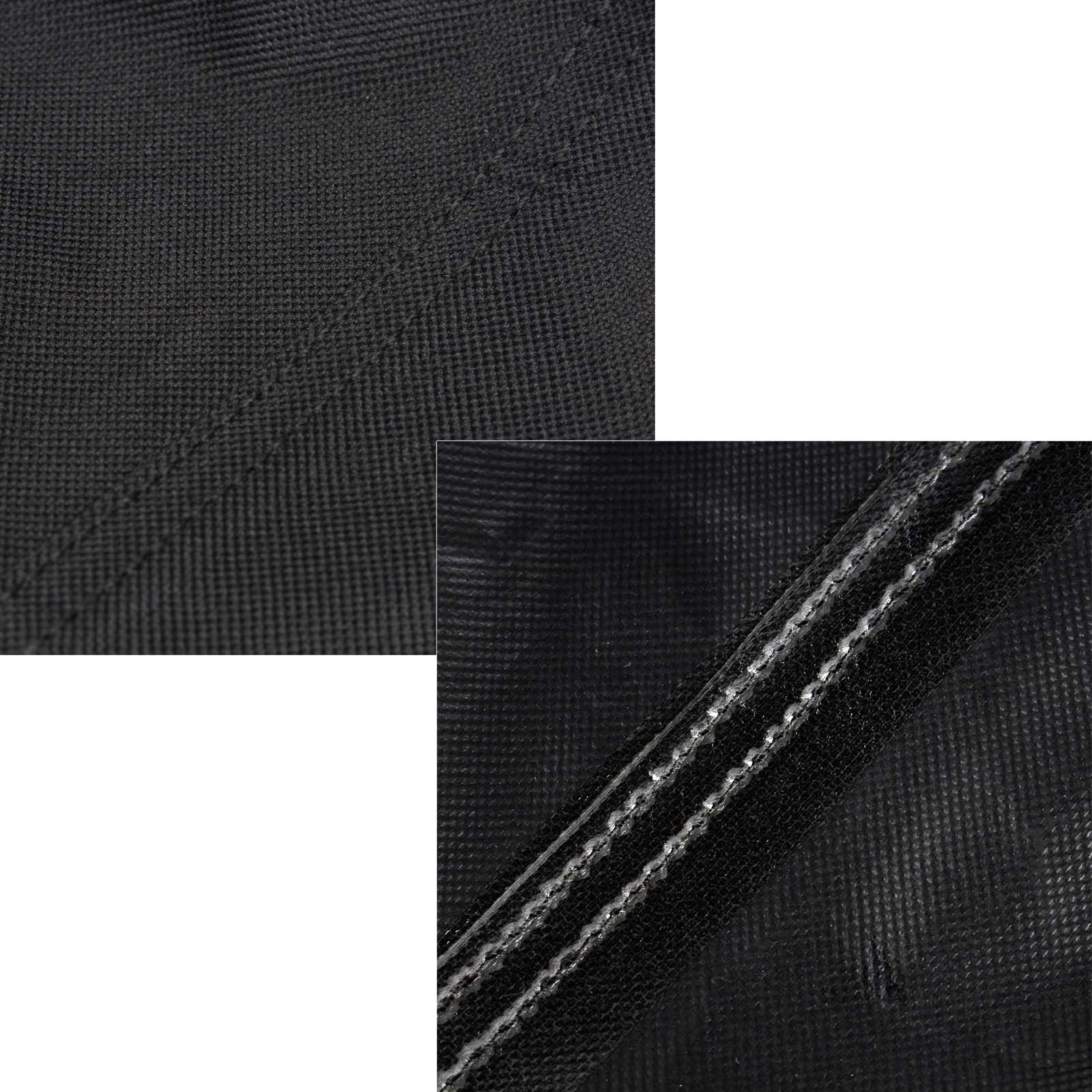 Toboli Telo copri barbecue 132x66x109cm in PVC impermeabile, nero, uso universale, lavabile