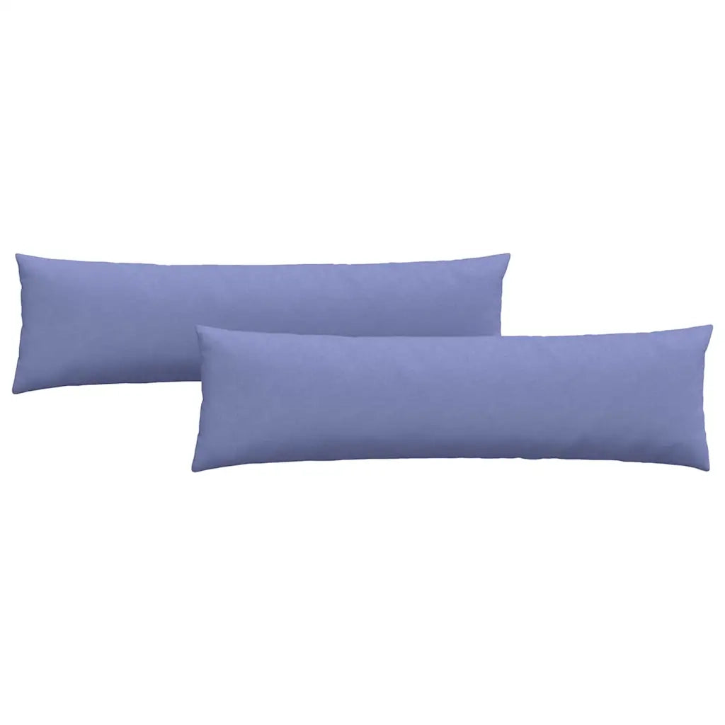 Cuscini da Divano 2 pcs Blu jeans 145 x 40 cm Tessuto