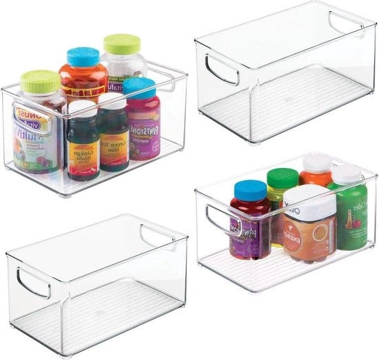 Organizzatore di carico per la stanza da bagno e lo spazio di archiviazione - prodotti per la cura della persona e la bellezza - trasparente