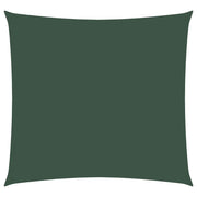 Parasole a Vela in Tela Oxford Quadrato 4,5x4,5 m Verde Scuro