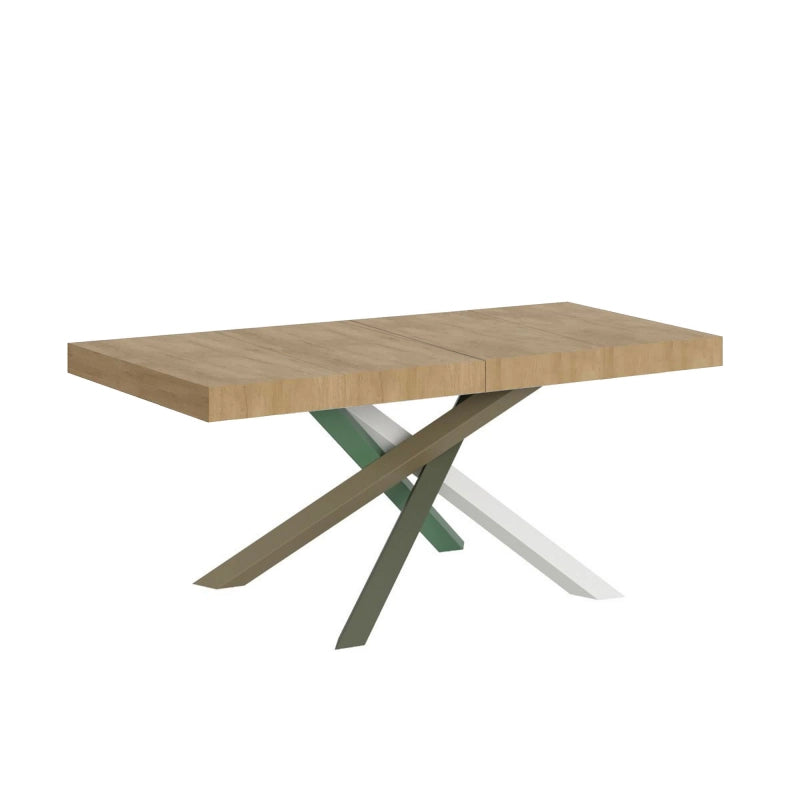 Tavolo allungabile 90x140/244 cm Volantis Premium telaio gambe 4 colori (A) - Quercia Natura