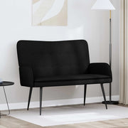 Divano a 2 Posti Nero 115 x 61 x 87 cm Tessuto 42028904