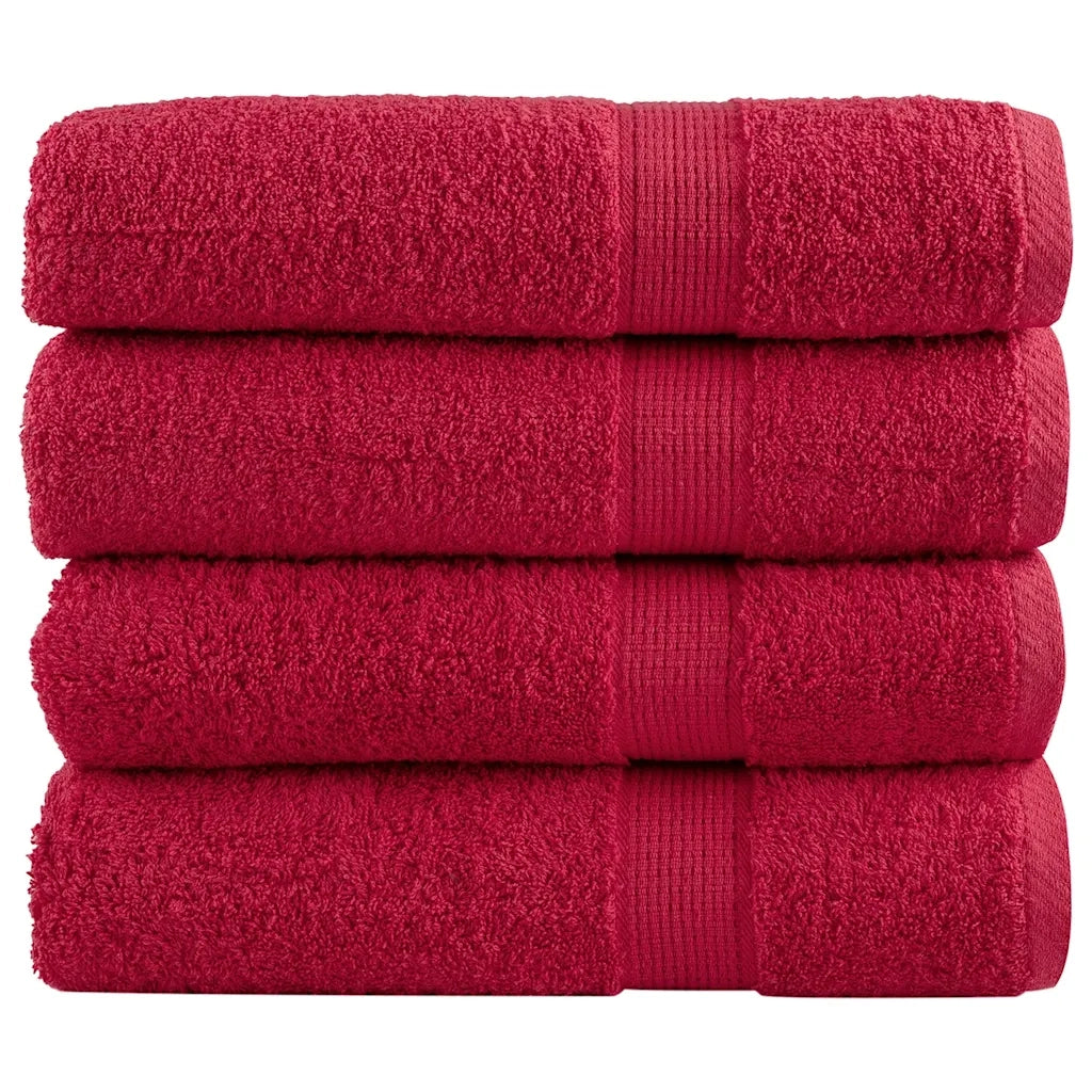 Asciugamani da Bagno SOLUND 2 pz Verdi 100x150 cm 600 g/mÂ²