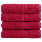 Asciugamani da Bagno SOLUND 2 pz Verdi 100x150 cm 600 g/mÂ²