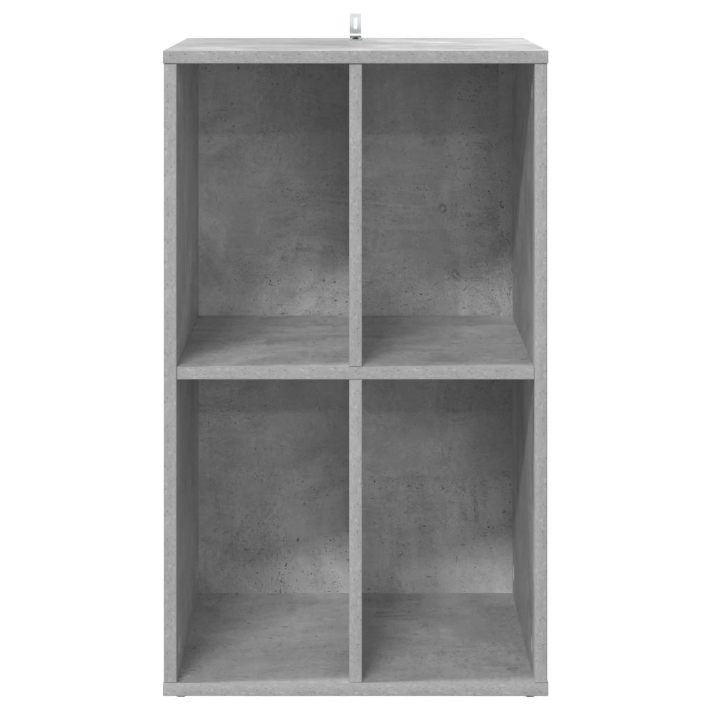 Mobile porta vinili Grigio Cemento 44,5 x 36,5 x 74,5 cm 8012869