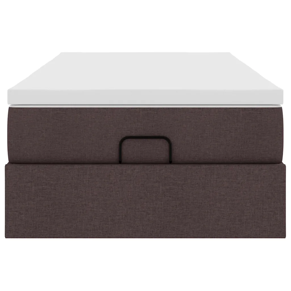 Struttura Letto Pouf con Materasso 90x190 cm in Tessuto 3311074