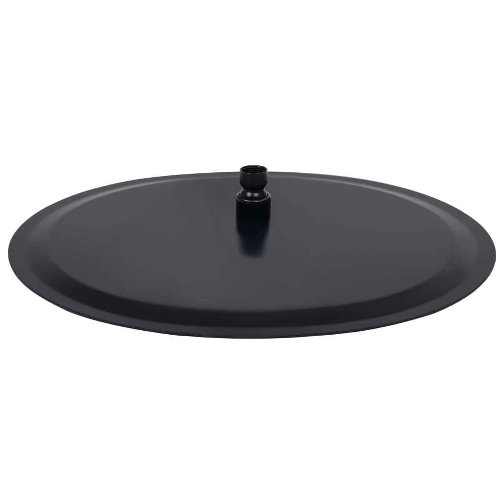 Soffione doccia a pioggia soffione doccia a spruzzo doccetta accessorio da bagno acciaio inox 40 cm rotondo nero 02_0002075