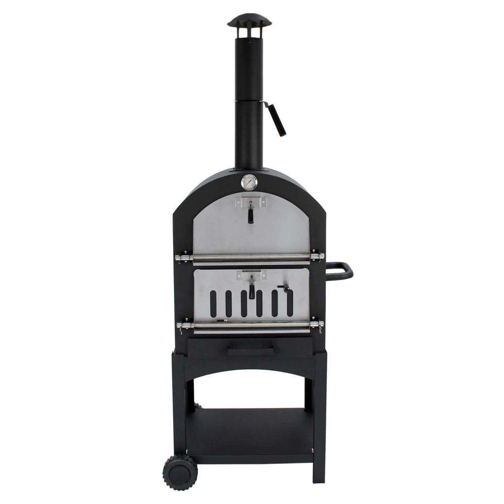Forno Multifunzione per Pizza, Carne e Pesce in Acciaio Con Pala Pizza e Cutter