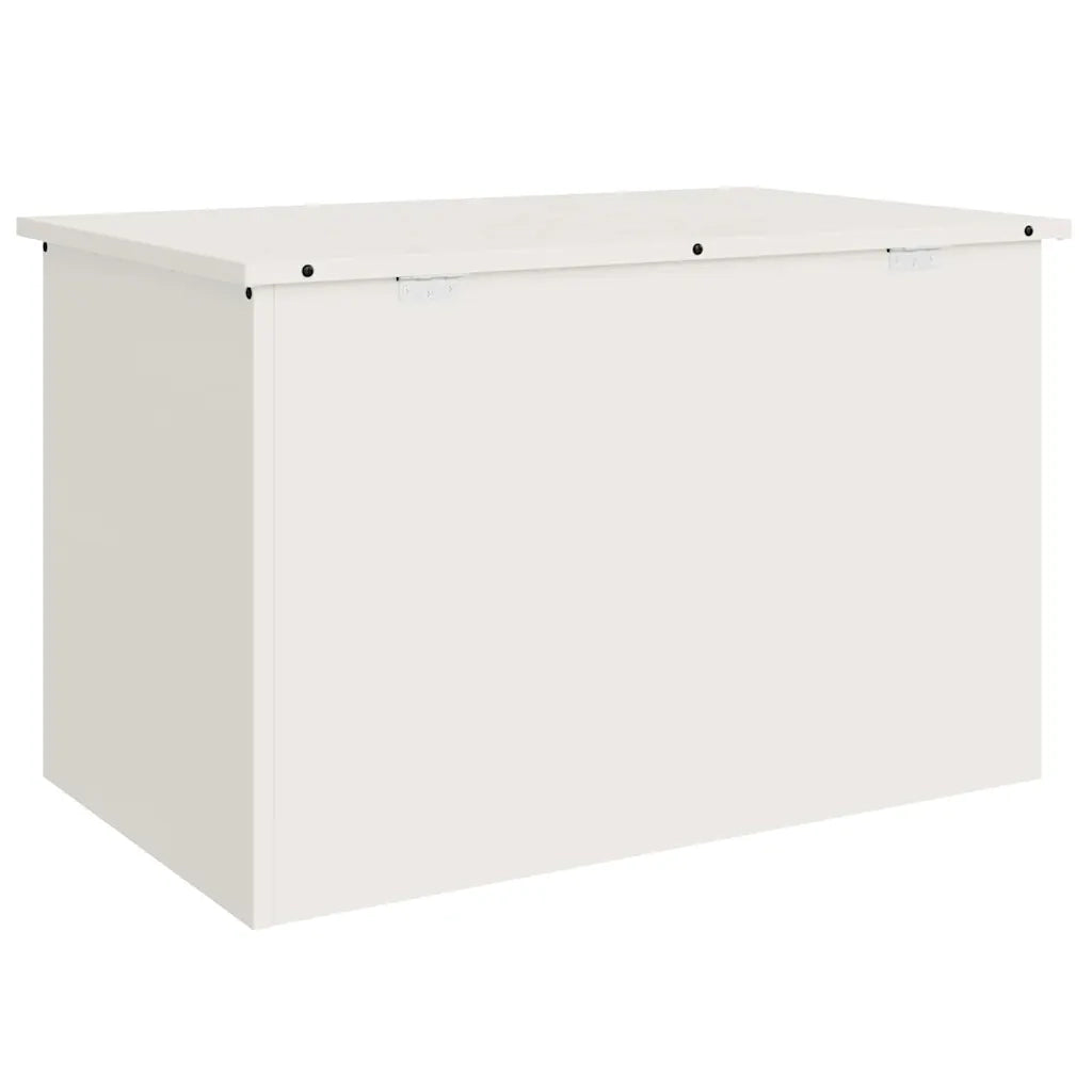 Scatola di Stoccaggio Esterno Bianco 80 x 50,5 x 50 cm Acciaio 874568