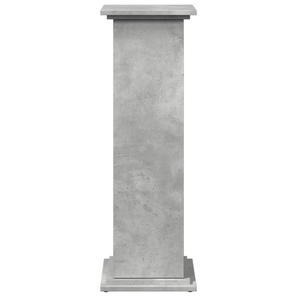 vidaXL Espositore con Portaoggetti Grigio Cemento 31x30x90 Truciolato