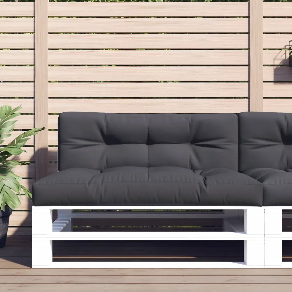 Cuscino per pallet | Cuscini per sedie Antracite 120x40x12 cm in Tessuto