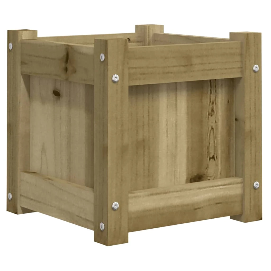 Fioriera aiuola rialzata fioriera aiuola giardino terrazza set da 2 legno di pino impregnato marrone 02_0039031
