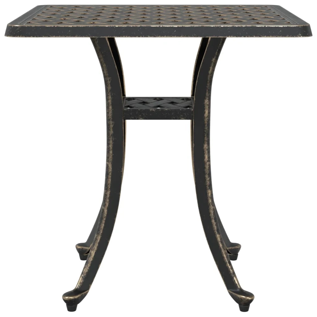 Tavolo da Giardino Bronzo 53x53x53 cm in Alluminio Pressofuso 4002819