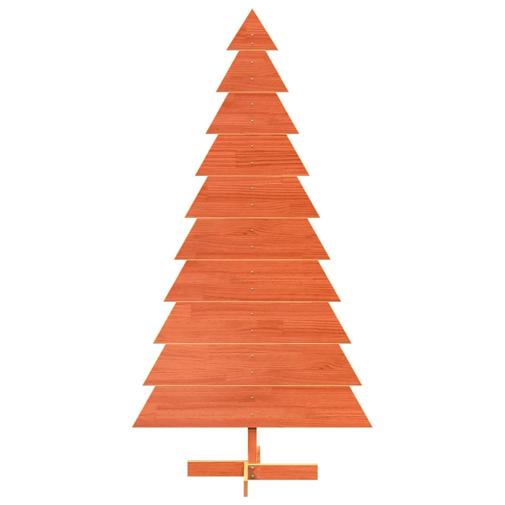 vidaXL Albero di Natale Marrone Cera 180 cm in Legno Massello di Pino