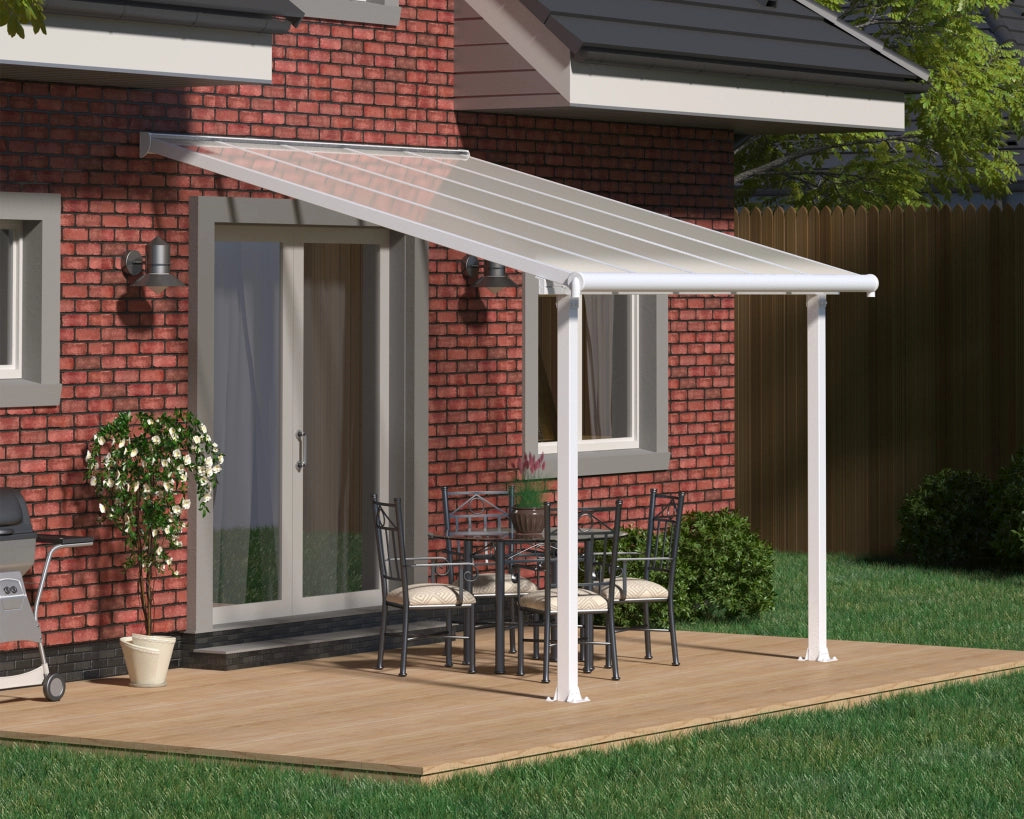 Pergola Addossata in Alluminio Olympia 3X3 m Bianco
