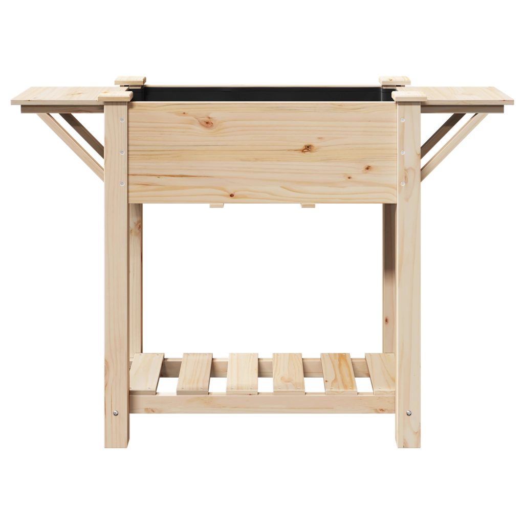 Piantana da Giardino  con Ripiani 111x37x76 cm in Legno Massello di Pino