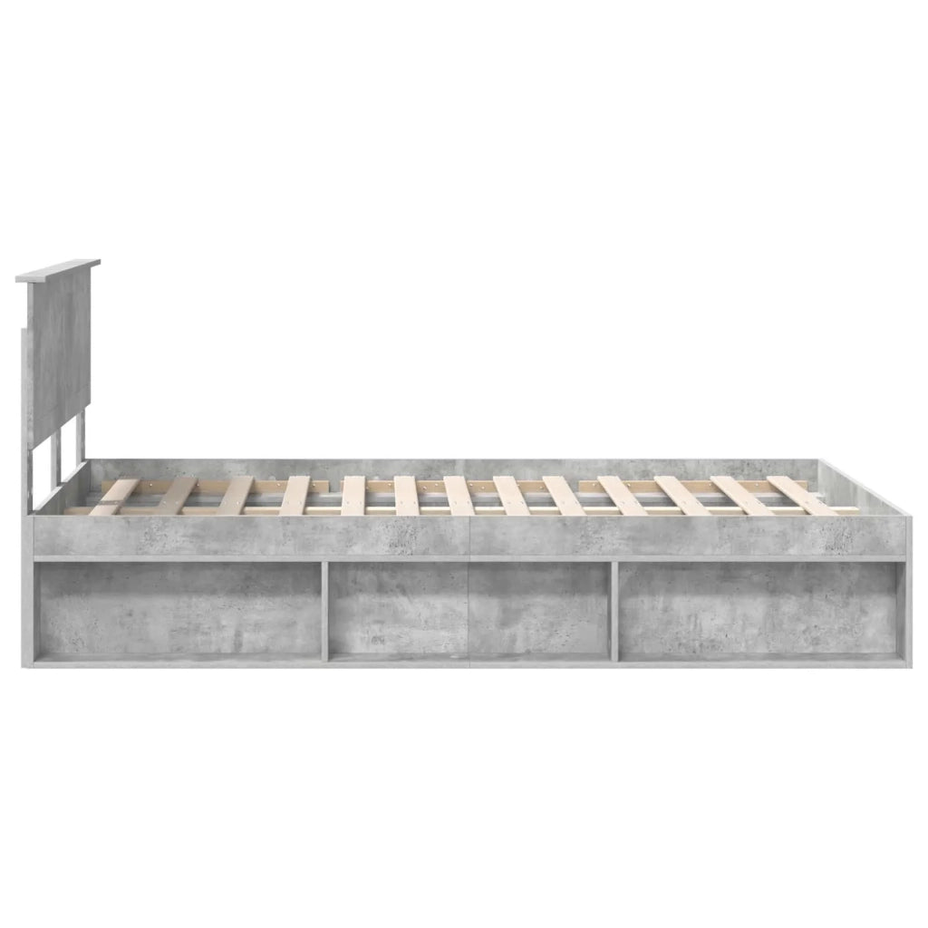 Struttura del letto Calcestruzzo 120 x 200 cm Pino massello 3410621
